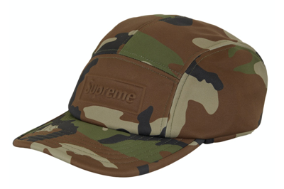 Pre-owned Supreme Windstopper Earflap Camp Cap (fw23) Woodland Camo