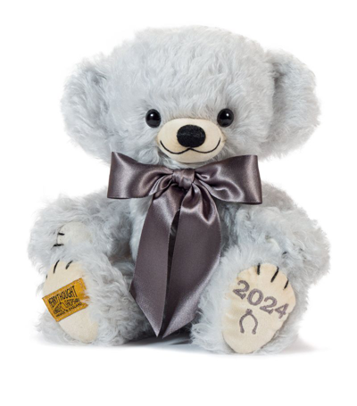 Merrythought Mohair-cotton Cheeky Year Bear 2024 (27cm) In Blue