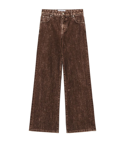 Loewe Baggy Mid-rise Jeans In Brown