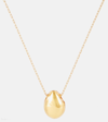 Isabel Marant Shiny Bubble Pendant Necklace In Gold
