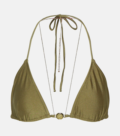 Bananhot Chain Bikini Top In Green