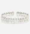 SUZANNE KALAN 18KT WHITE GOLD CUFF BRACELET WITH DIAMONDS