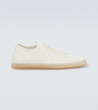 Lemaire Linoleum Leather Sneakers In Neutrals