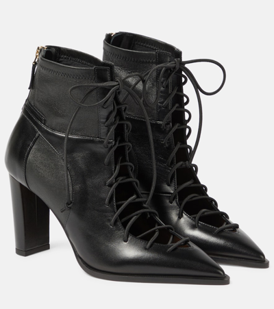 Malone Souliers Monty 85 Leather Lace-up Boots In Black