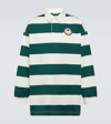 Moncler Genius Moncler X Palm Angels Men's Block Stripe Polo Shirt In Green