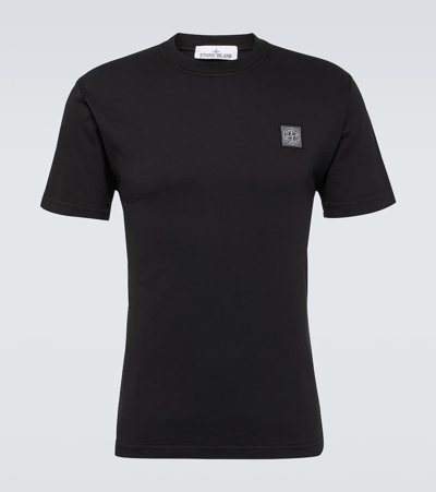 Stone Island Cotton Jersey T-shirt In Black