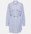 MARANT ETOILE LILIANE STRIPED POPLIN SHIRT DRESS