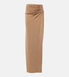 Magda Butrym Cut-out-detail Maxi Skirt In Brown