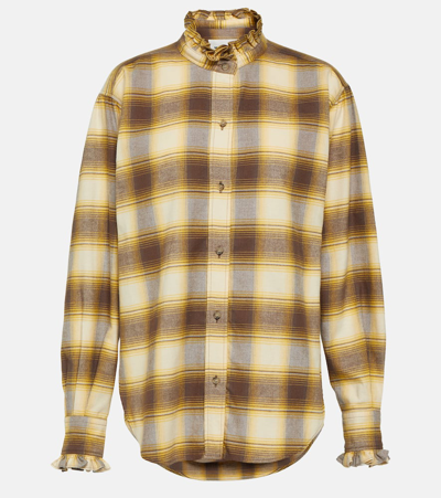 Marant Etoile Saoli Cotton Poplin Shirt In Multicoloured