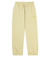 Acne Studios Face Cotton Sweatpants In Green