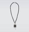 Givenchy Black Small Lock Necklace In Black