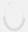 KAMYEN MARQUISE 18KT WHITE GOLD AND ENAMEL CHOKER WITH DIAMONDS