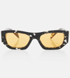 Prada Rectangular Sunglasses In Brown