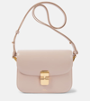 Apc Grace Mini Bag Women Grey In Leather In Beige