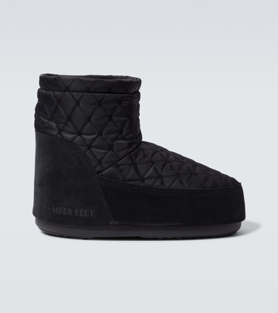 Moon Boot Icon Low Quilted Boots In Black