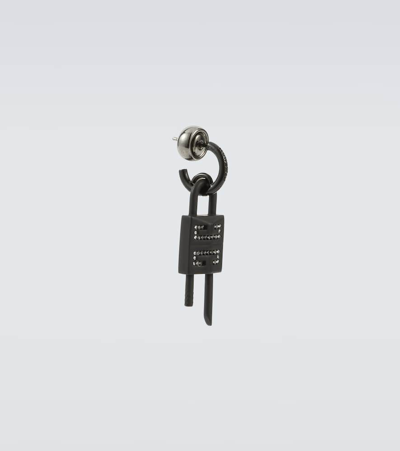 Givenchy Embellished Brass Single Earring In Black