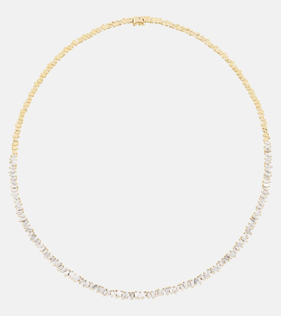 Suzanne Kalan 18kt Gold Tennis Necklace With Diamonds