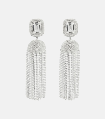 Magda Butrym Crystal-embellished Drop Earrings In Silver