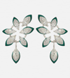 KAMYEN THE LEAF 18KT WHITE GOLD EARRINGS WITH DIAMONDS