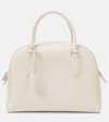 The Row India 12 Leather Tote Bag In White