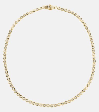 Octavia Elizabeth Blossom 18kt Gold Necklace With Diamonds