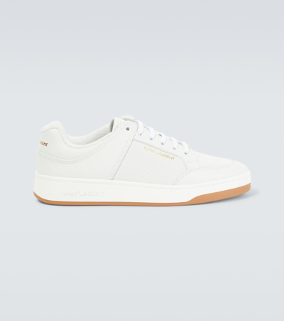 Saint Laurent Sl/61 Leather Trainers In White