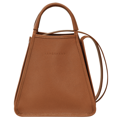 Longchamp Small Le Foulonné Tote Bag In Caramel