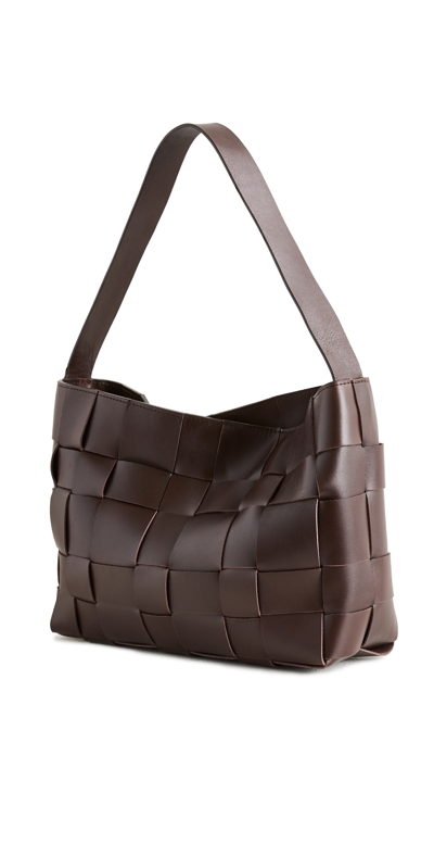 St Agni Woven Mini Tote Chocolate One Size