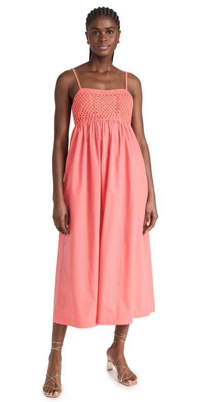 Rails Meeka Dress Hot Coral L In Red
