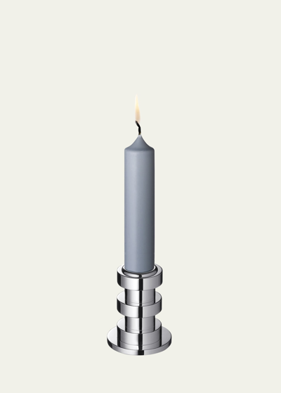 Puiforcat Ruban Small Candlestick In Metallic