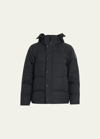 Canada Goose Men's Coated Wyndham Black Label Parka In Black