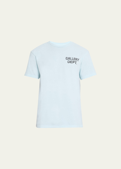 Gallery Department Men's Jersey Souvenir Logo T-shirt In Baby Blue