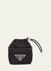Prada Re-nylon Air Pods Pro Case In F0002 Nero