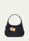 FERRAGAMO ARCHIVE MINI GANCINI LEATHER CROSSBODY BAG