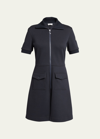 MONCLER SHORT-SLEEVE MINI SHIRTDRESS