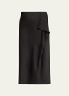 Simkhai Blane Midi Skirt Black 6 In Black