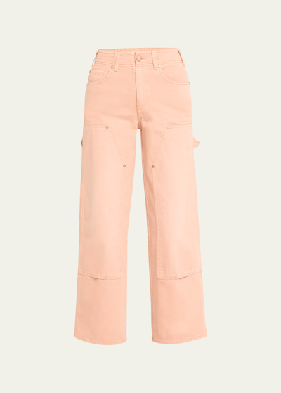 Ulla Johnson Olympia Wide-leg Jeans In Rosewood Wash