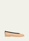 Vince Sofia Lambskin Ballerina Flats In Catalina Blush Be