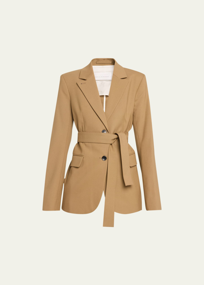 Maria Mcmanus Belted Blazer In Toffe