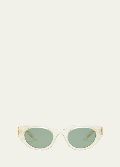 Thierry Lasry Acidity Acetate Cat-eye Sunglasses In Clear/smk