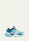 Amiri Ma Runner Chunky-sole Leather And Mesh Low-top Trainers In Air Blue