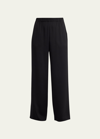 LAFAYETTE 148 PERRY WIDE-LEG STRETCH SILK PANTS