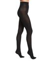 Wolford Merino Wool Tights, Black In Ecrue