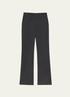 Lafayette 148 Regenerated Punto Milano Gates Ankle Flare Pull-on Pant In Smoke