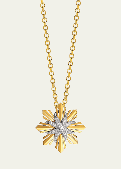 Verdura Mini Etoile Diamond Pendant Necklace In Gold