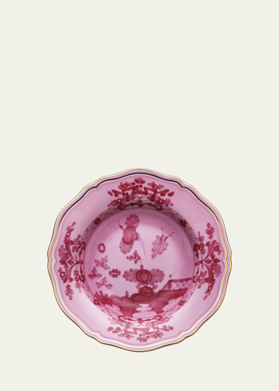 Ginori 1735 Oriente Italiano Soup Plate, Porpora In Pink