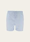 Emanuele Maffeis Men's Cotton-blend Boxers In Blue