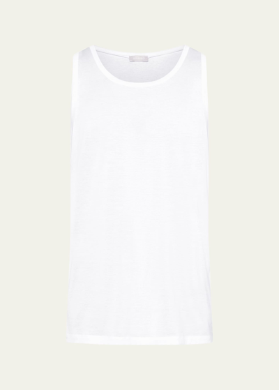 HANRO MEN'S COTTON TANK TOP