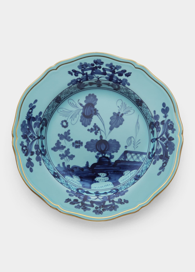 Ginori 1735 Oriente Italiano Dinner Plate, Iris In Blue