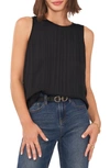 VINCE CAMUTO PLEATED SLEEVELESS BLOUSE